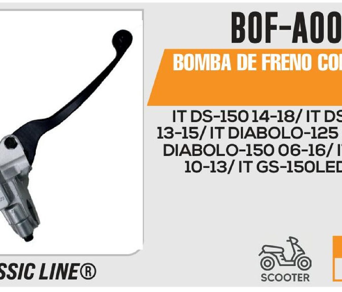 BOMBA DE FRENO CON MANIJA