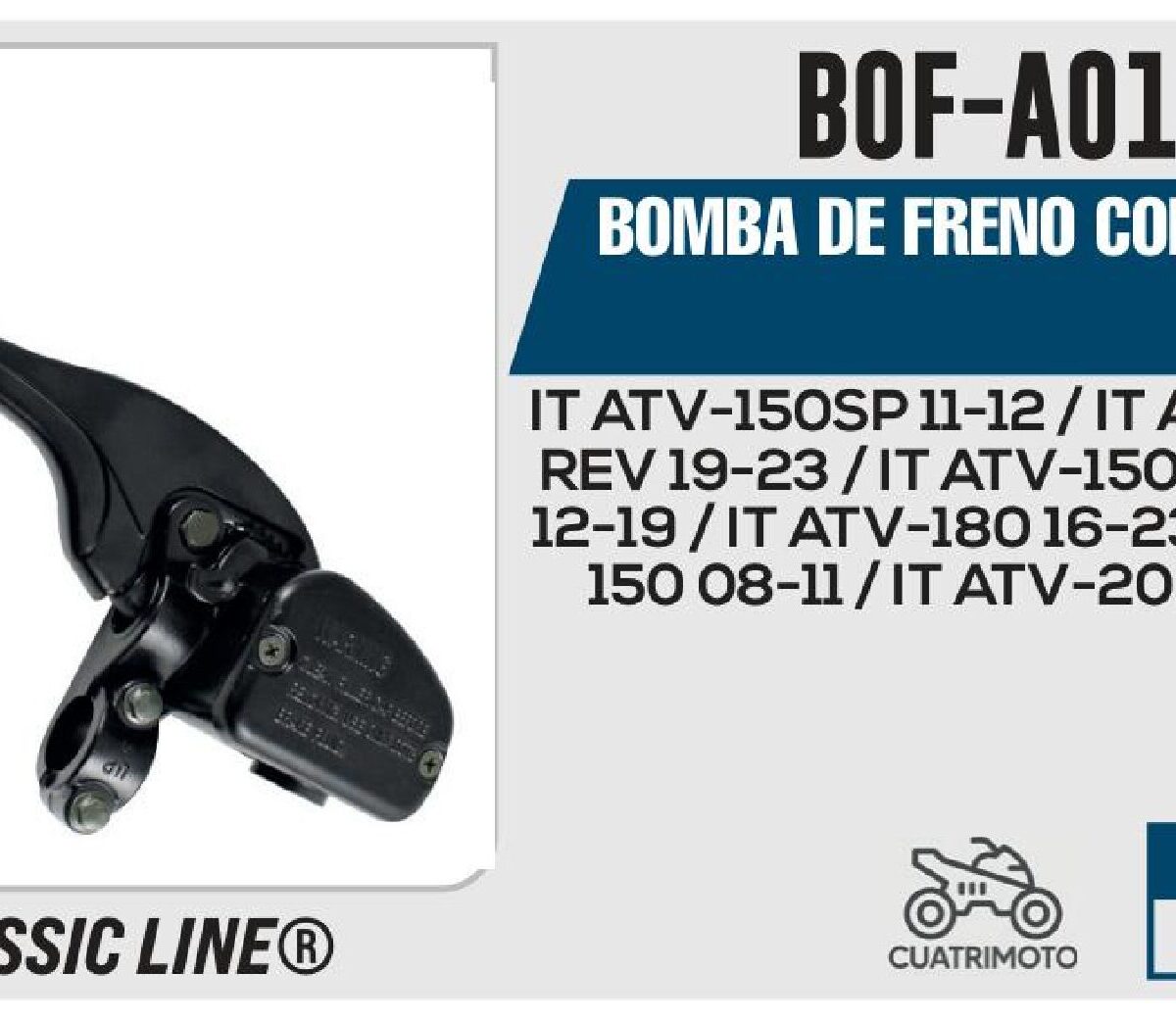 BOMBA DE FRENO CON MANIJA