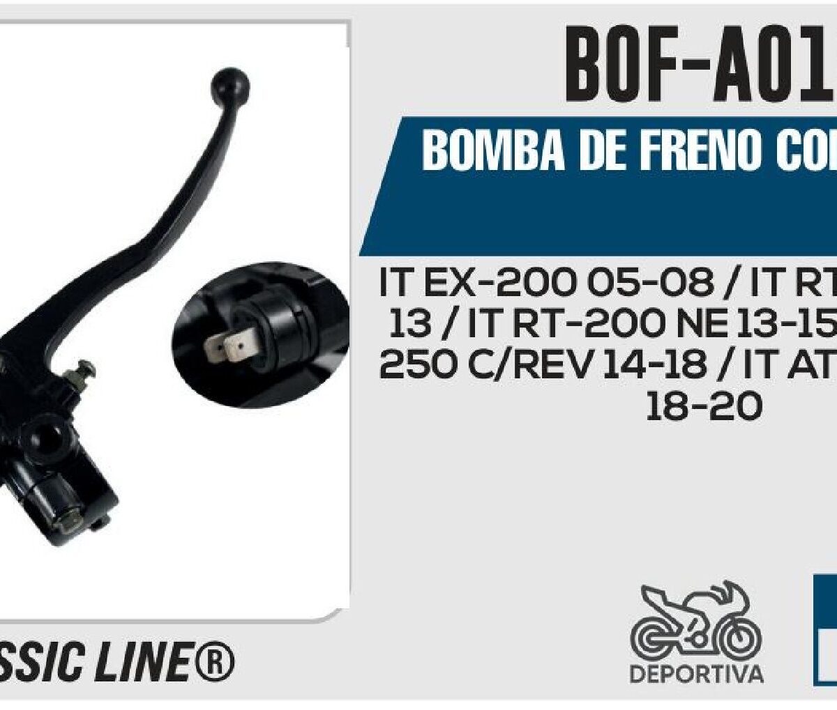 BOMBA DE FRENO CON MANIJA