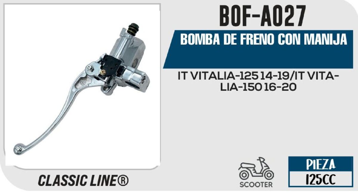 BOMBA DE FRENO CON MANIJA