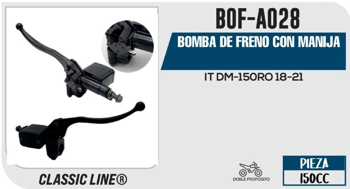 BOMBA DE FRENO CON MANIJA