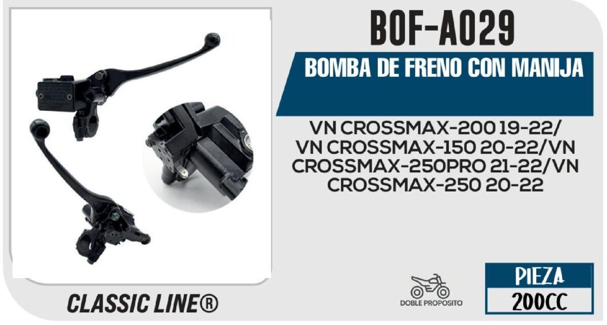 BOMBA DE FRENO CON MANIJA