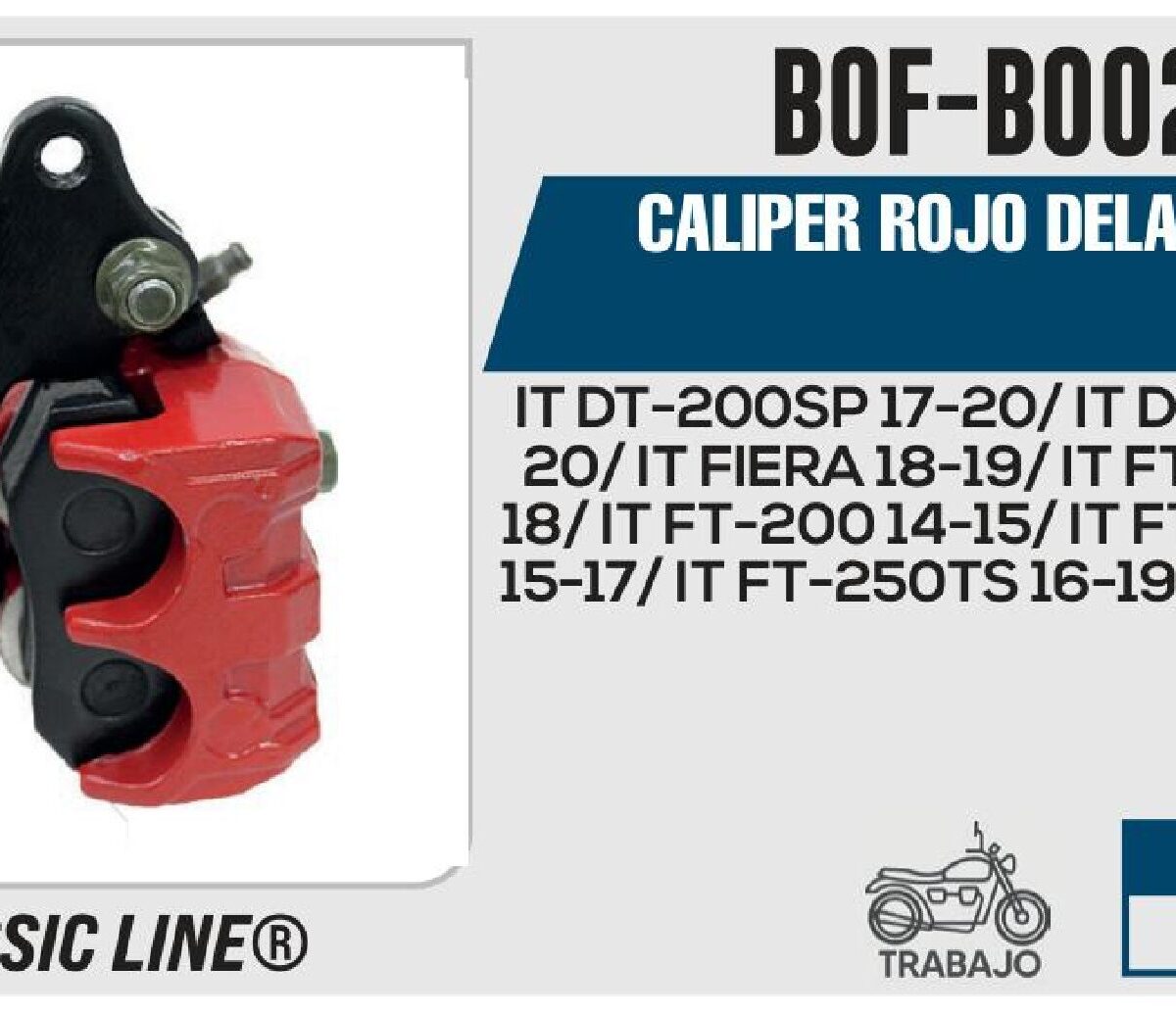 CALIPER ROJO DELANTERO