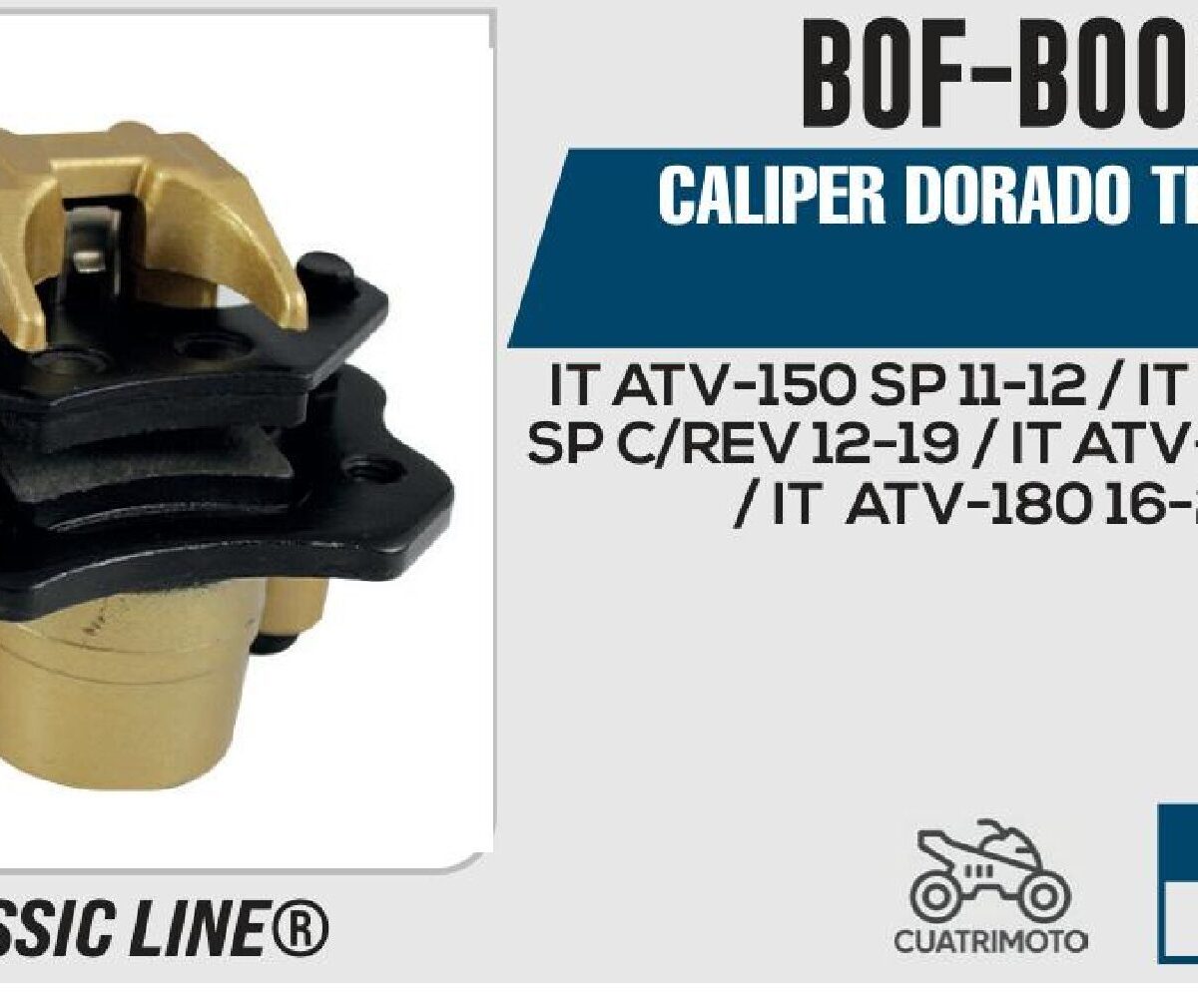 CALIPER DORADO TRASERO
