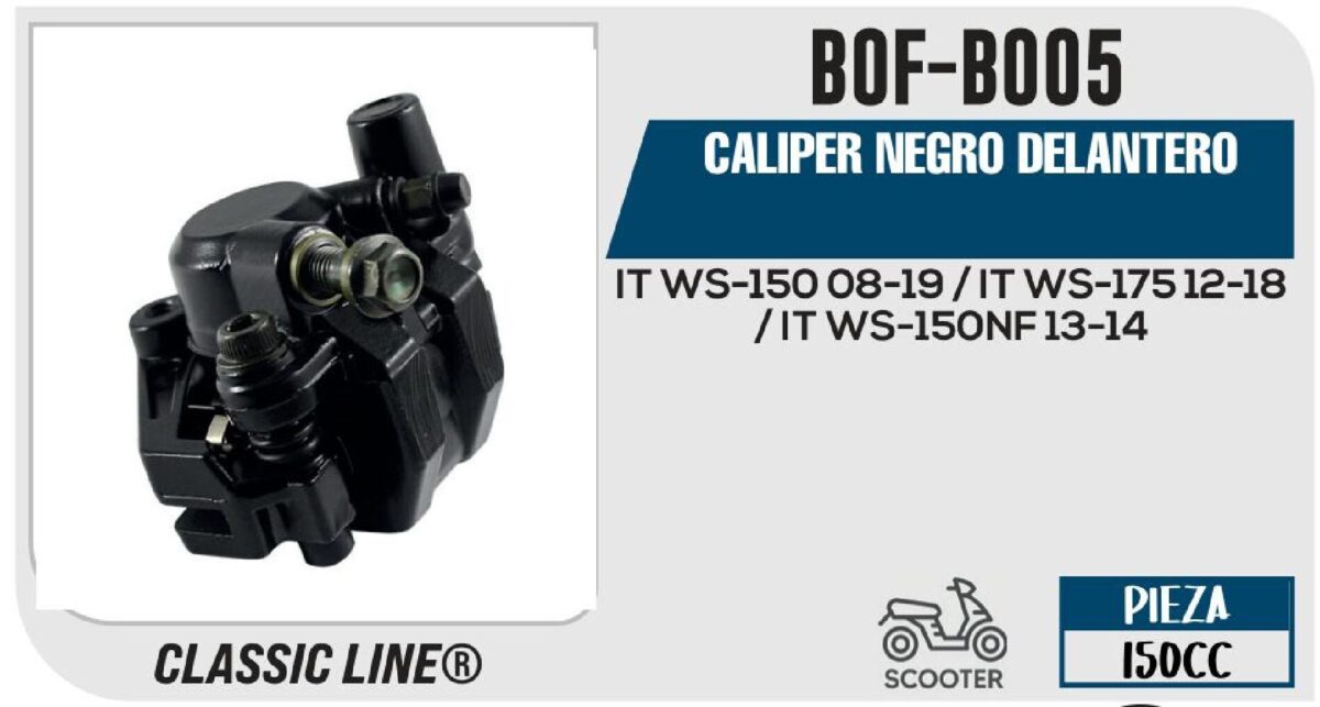 CALIPER NEGRO DELANTERO