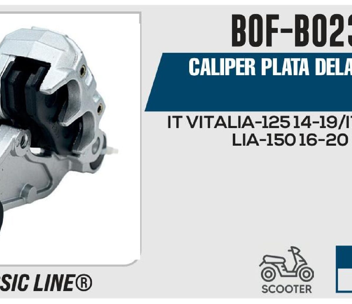 CALIPER PLATA DELANTERO