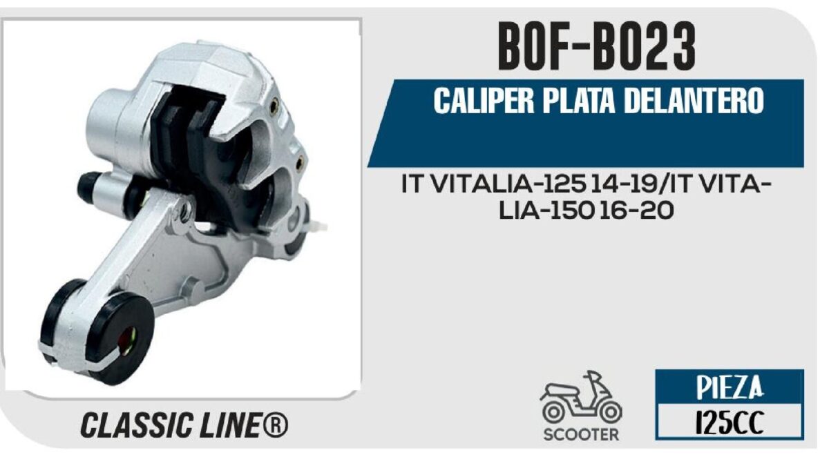 CALIPER PLATA DELANTERO