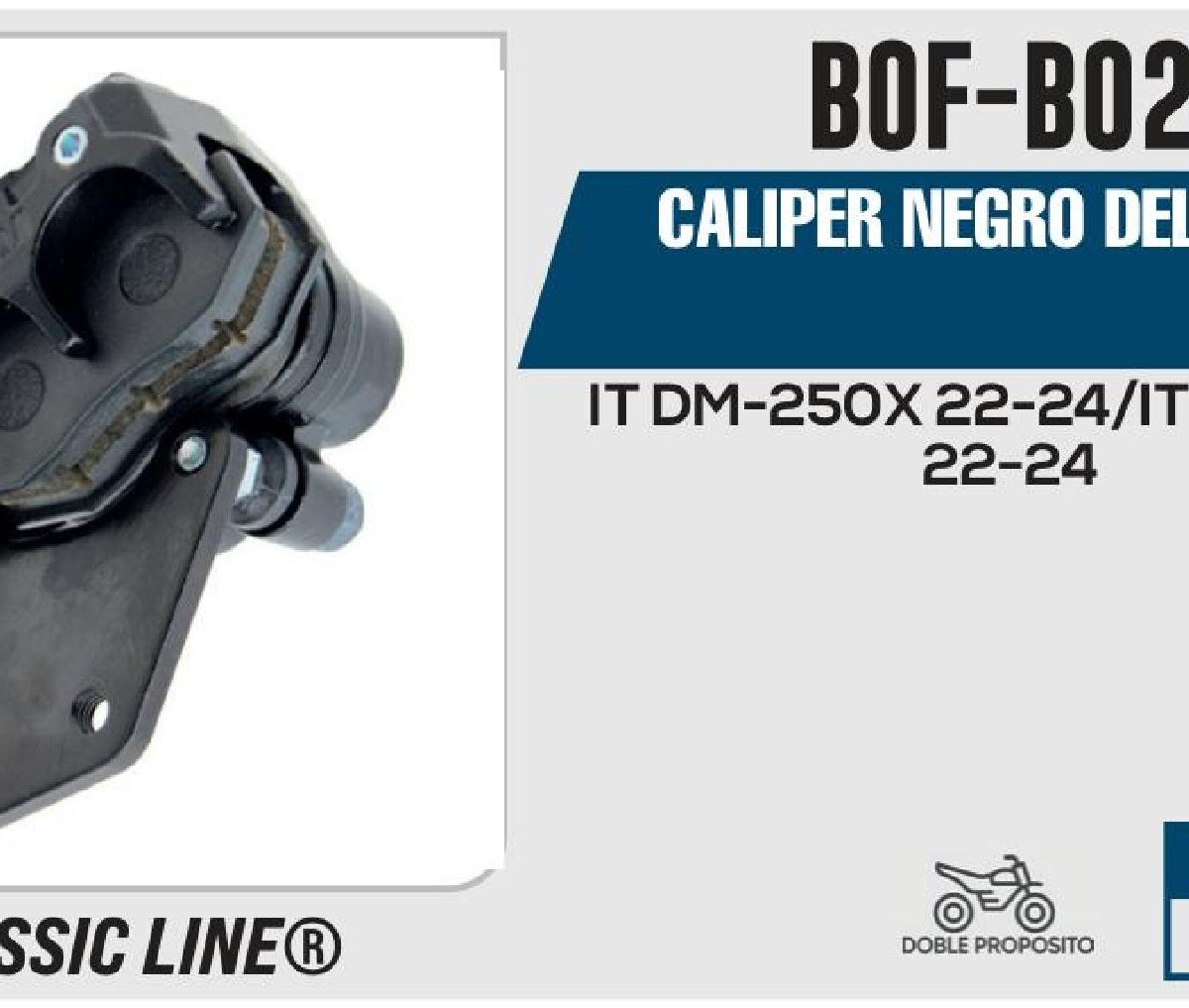 CALIPER NEGRO TRASERO