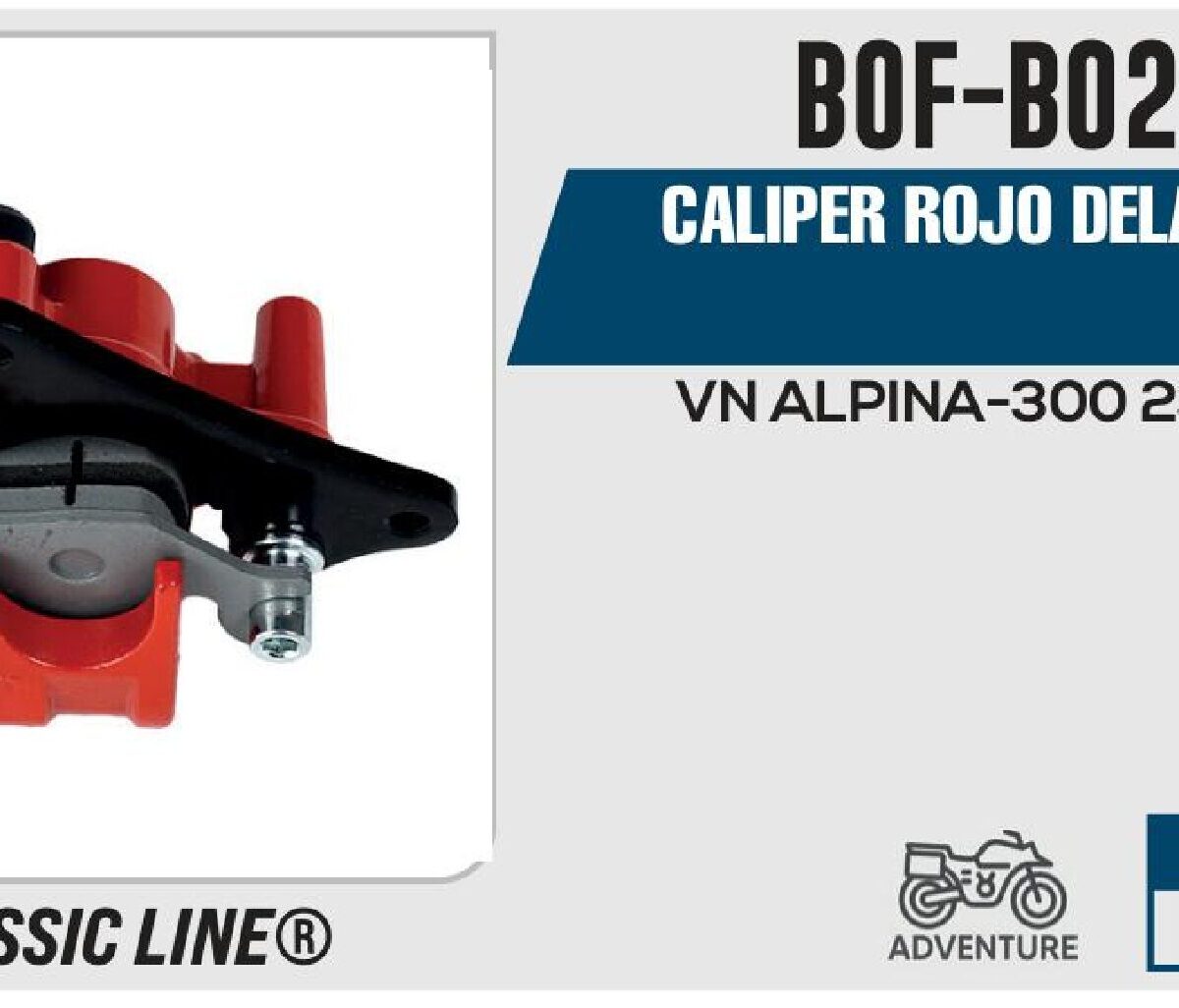 CALIPER ROJO DELANTERO