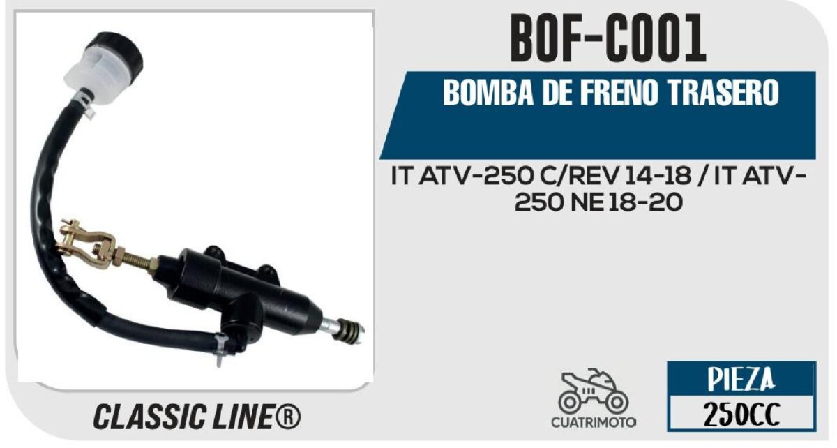 BOMBA DE FRENO TRASERO