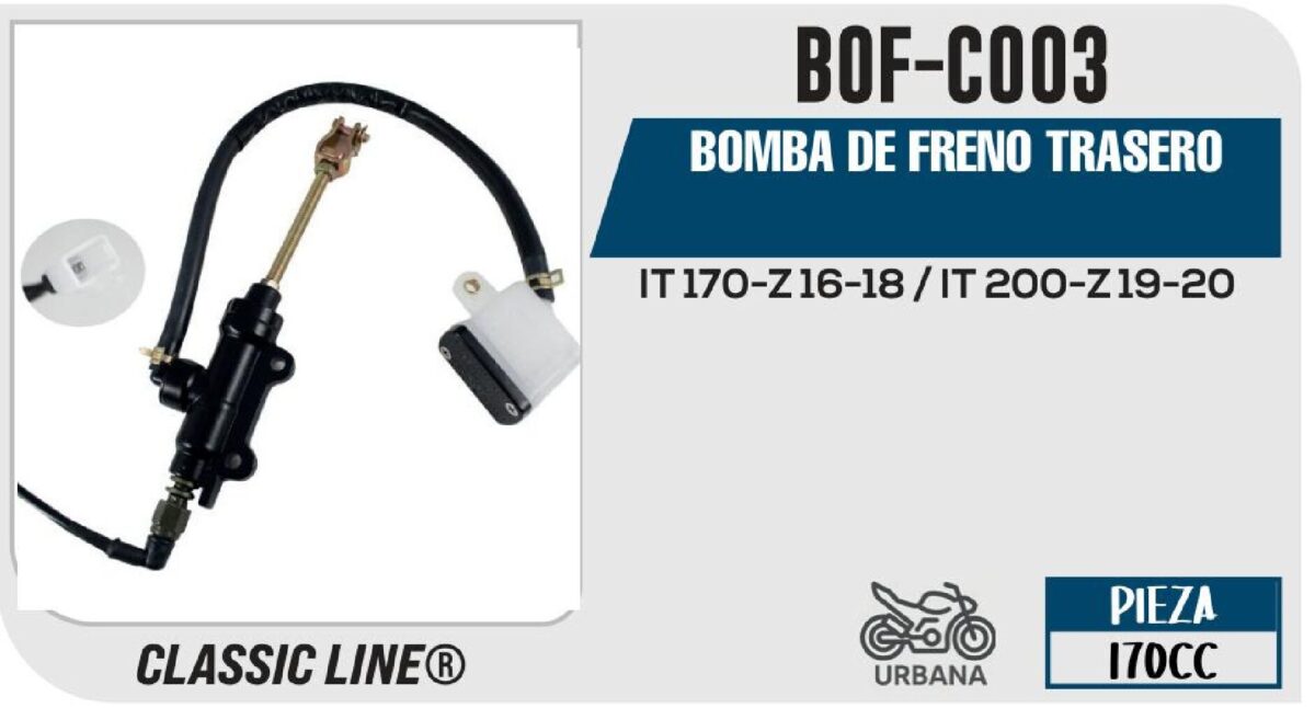 BOMBA DE FRENO TRASERO