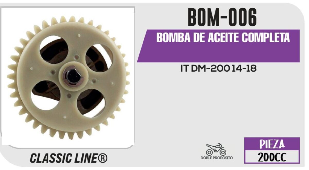 BOMBA DE ACEITE COMPLETA