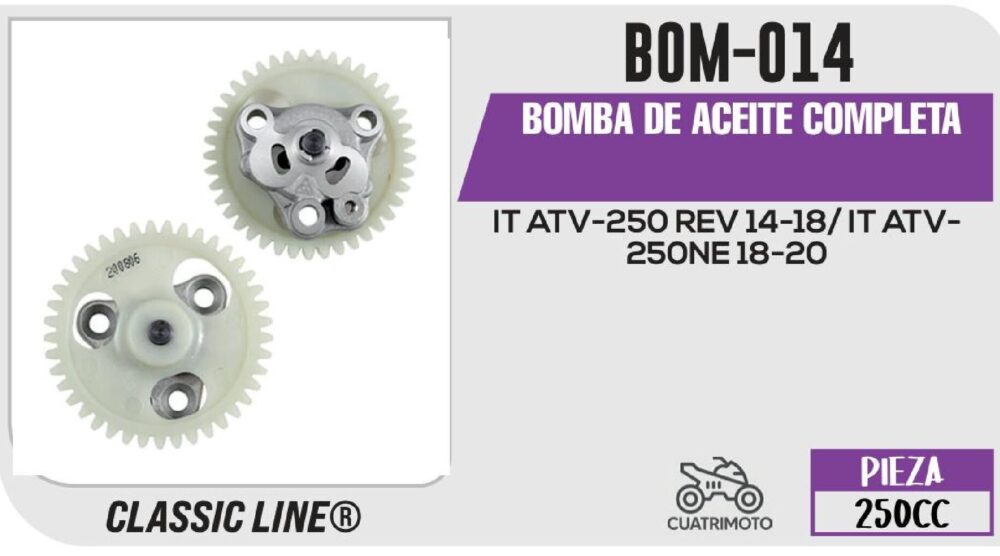 POWER - BOMBA DE ACEITE COMPLETA / BOM-014
