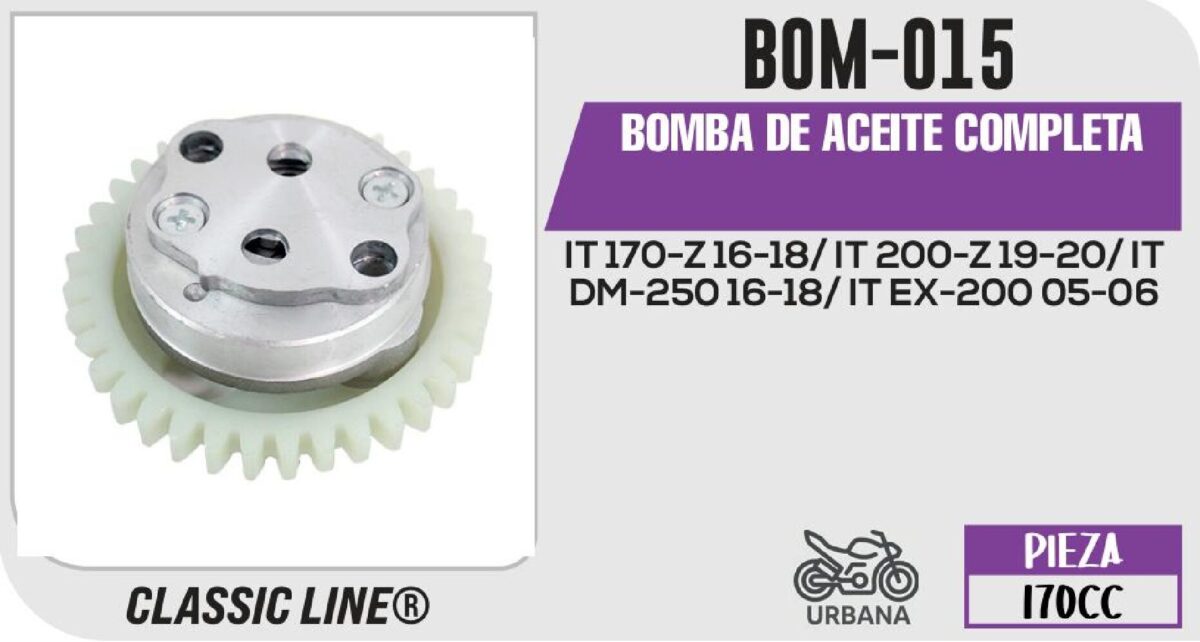 BOMBA DE ACEITE COMPLETA