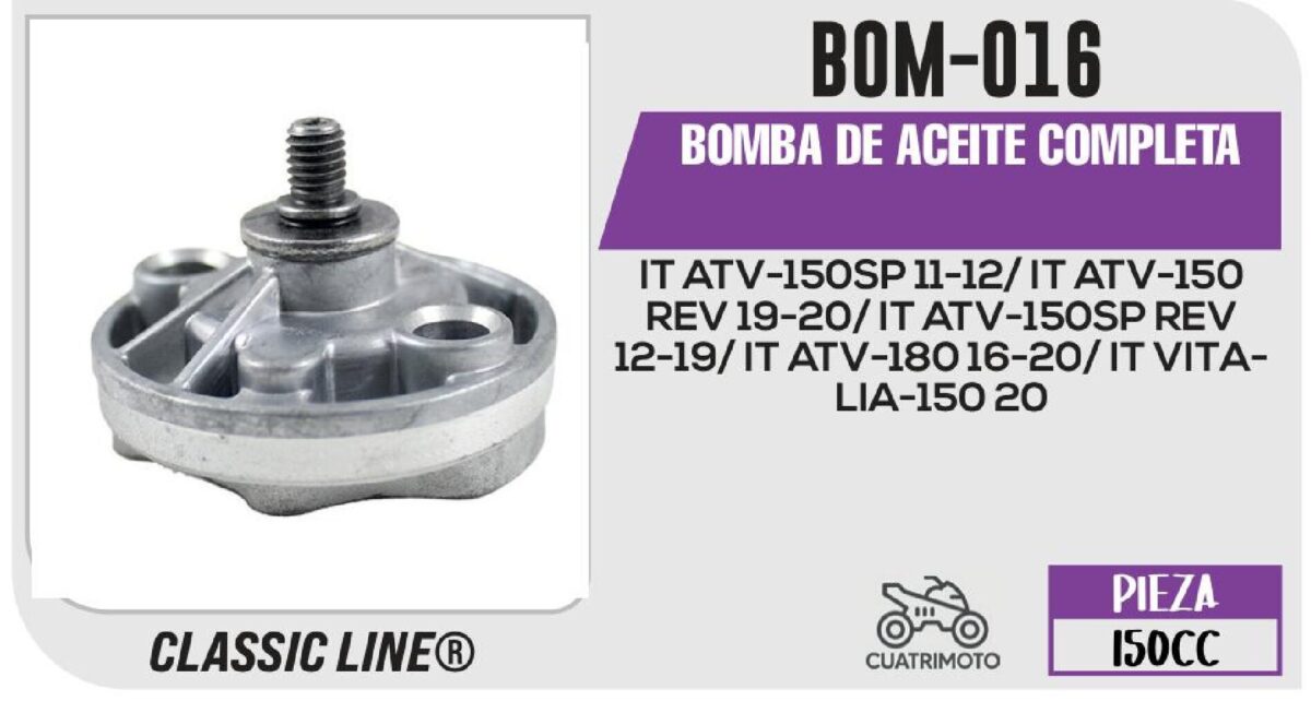 BOMBA DE ACEITE COMPLETA