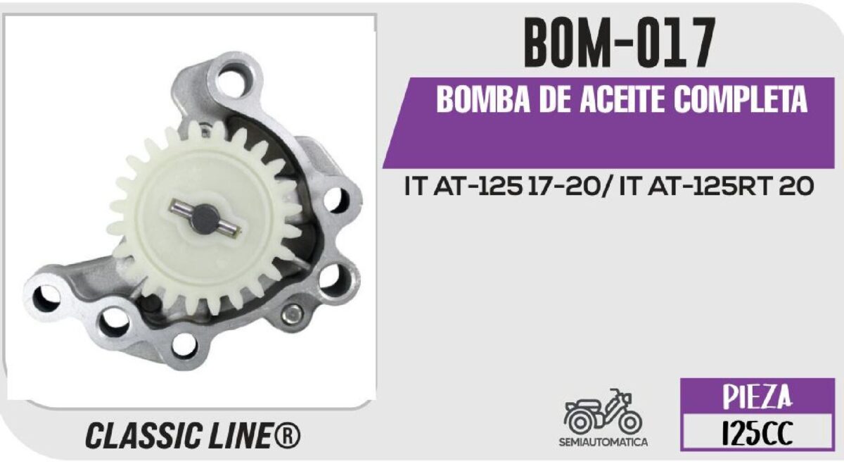 BOMBA DE ACEITE COMPLETA