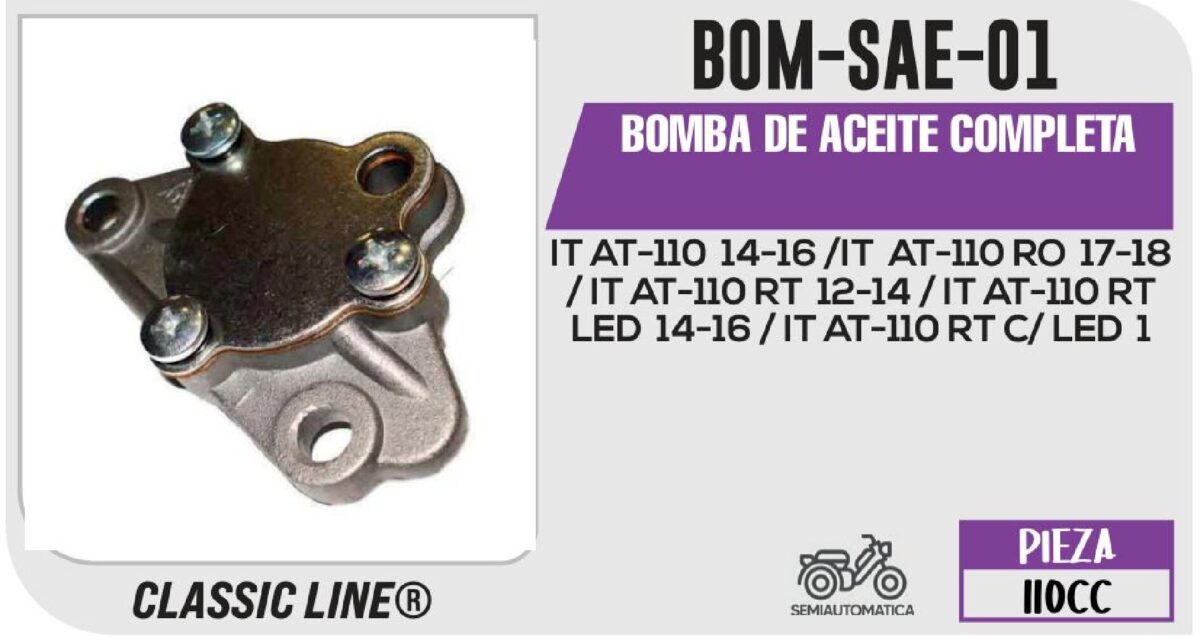 BOMBA DE ACEITE COMPLETA