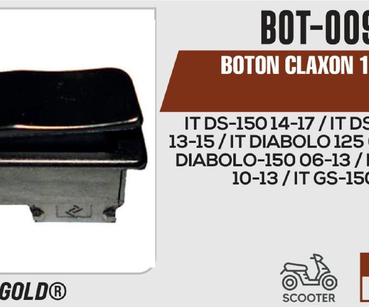 BOTON CLAXON 12Vcc