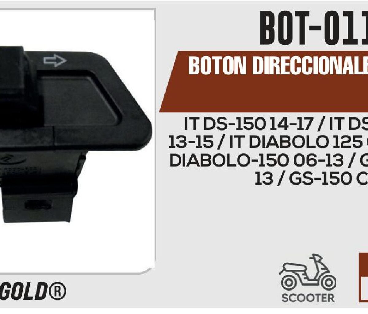 BOTON DIRECCIONALES 12Vcc
