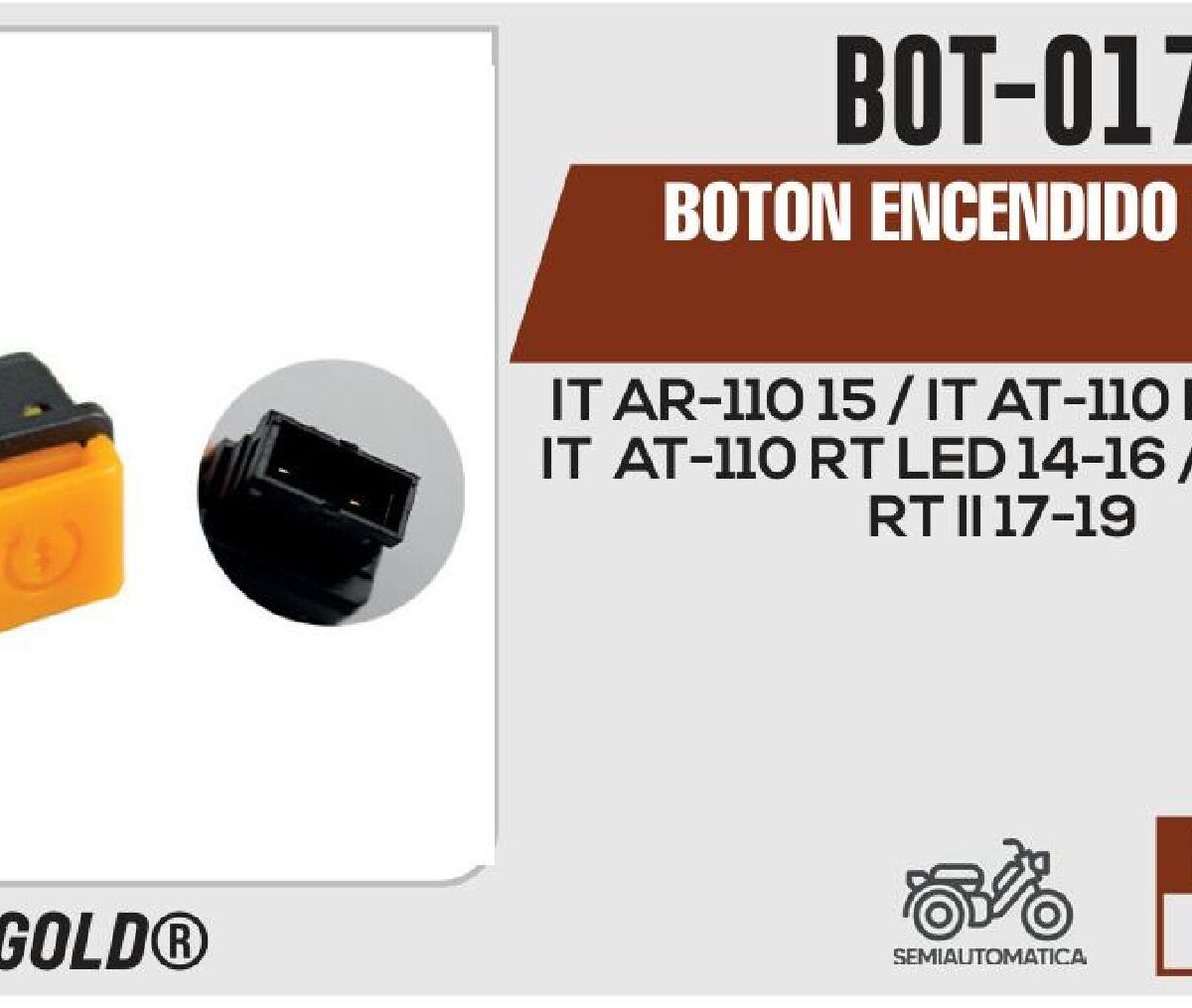 BOTON ENCENDIDO 12Vcc