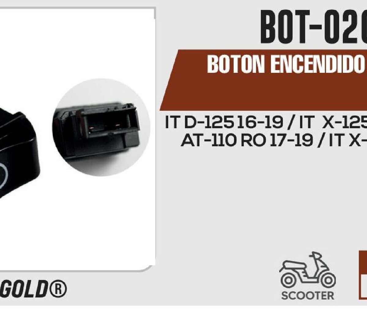 BOTON ENCENDIDO 12Vcc