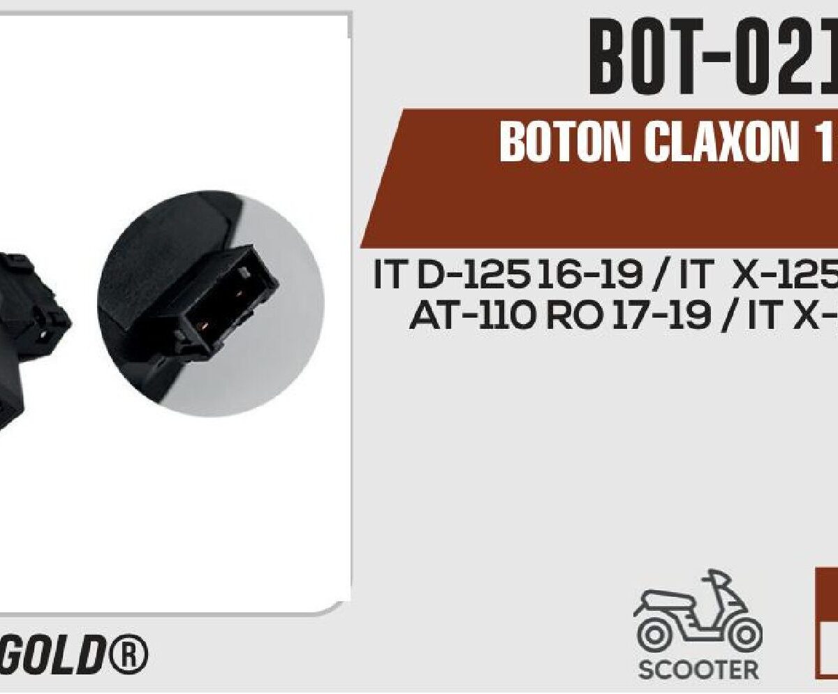 BOTON CLAXON 12Vcc