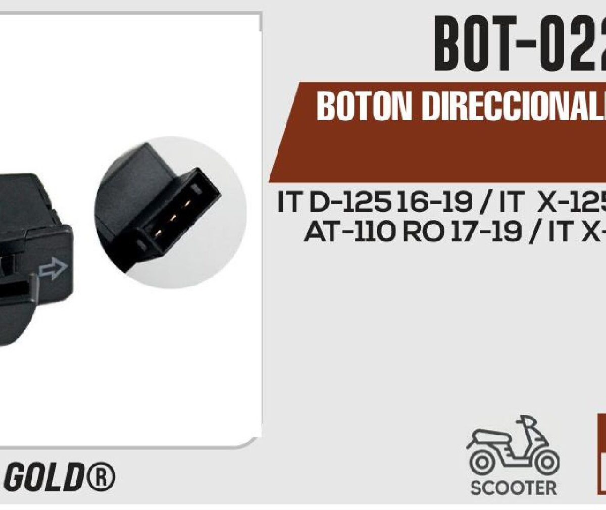 BOTON DIRECCIONALES 12Vcc