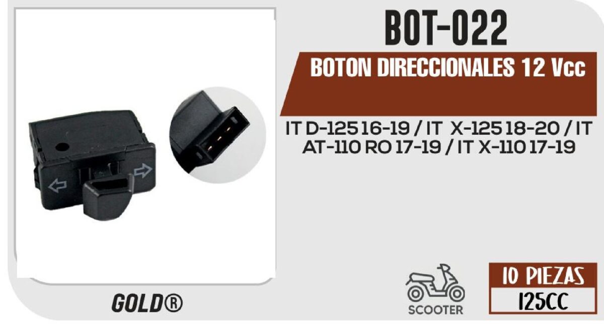 BOTON DIRECCIONALES 12Vcc
