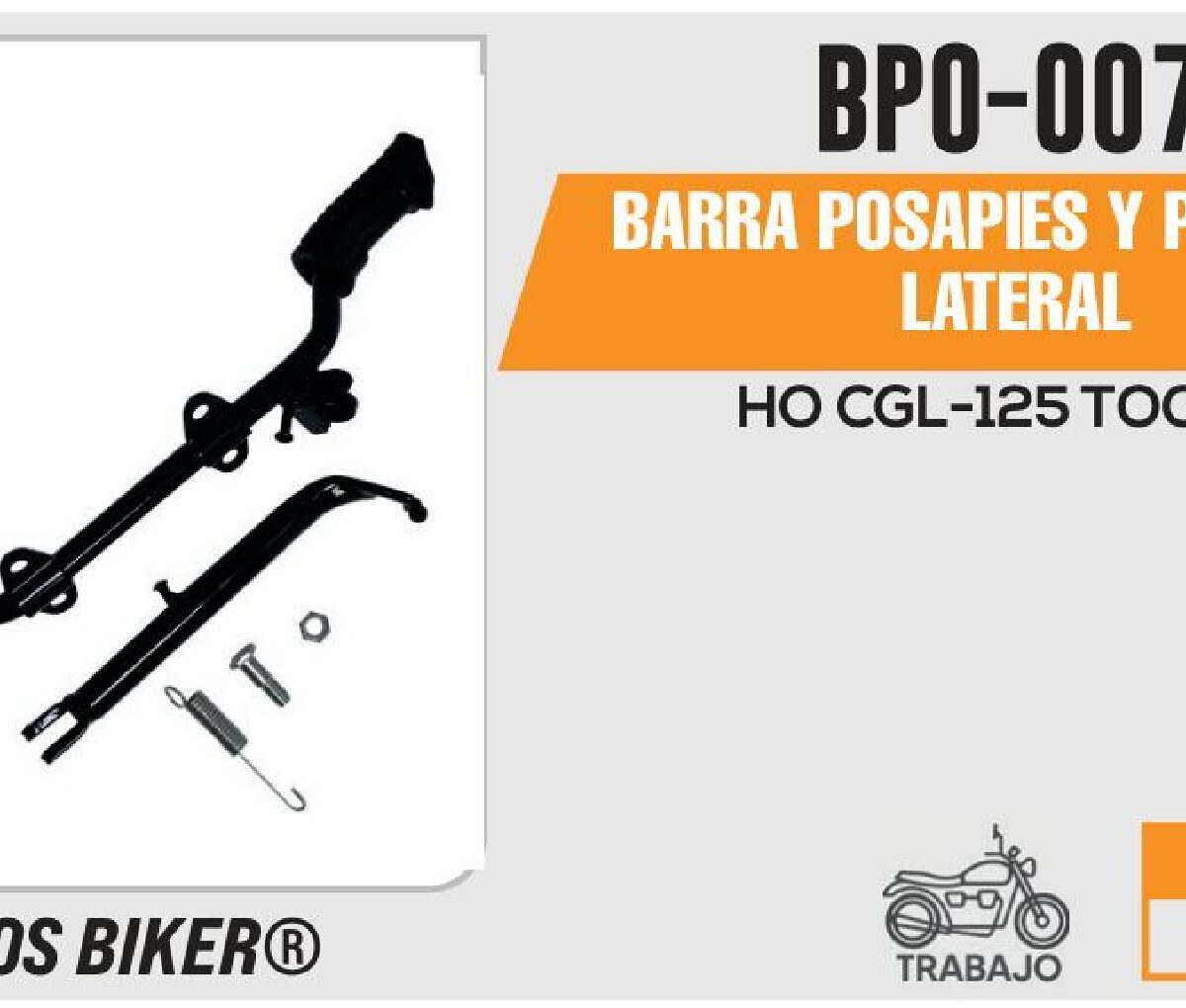 BARRA POSAPIES Y PARADOR LATERAL