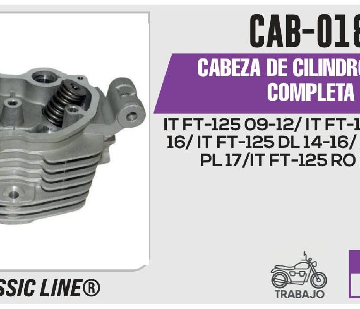 CABEZA DE CILINDRO COMPLETA PLATA