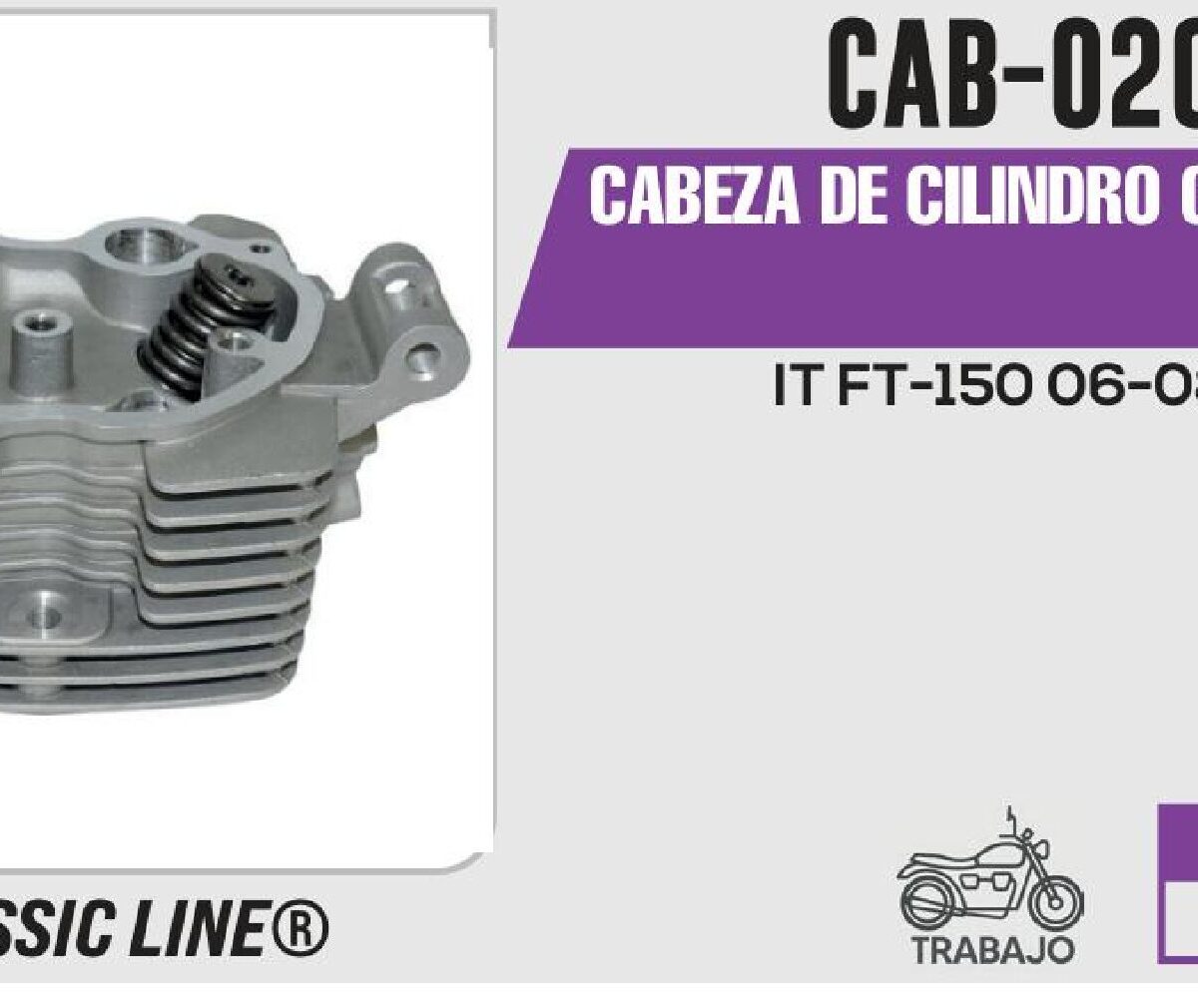 CABEZA DE CILINDRO COMPLETA PLATA