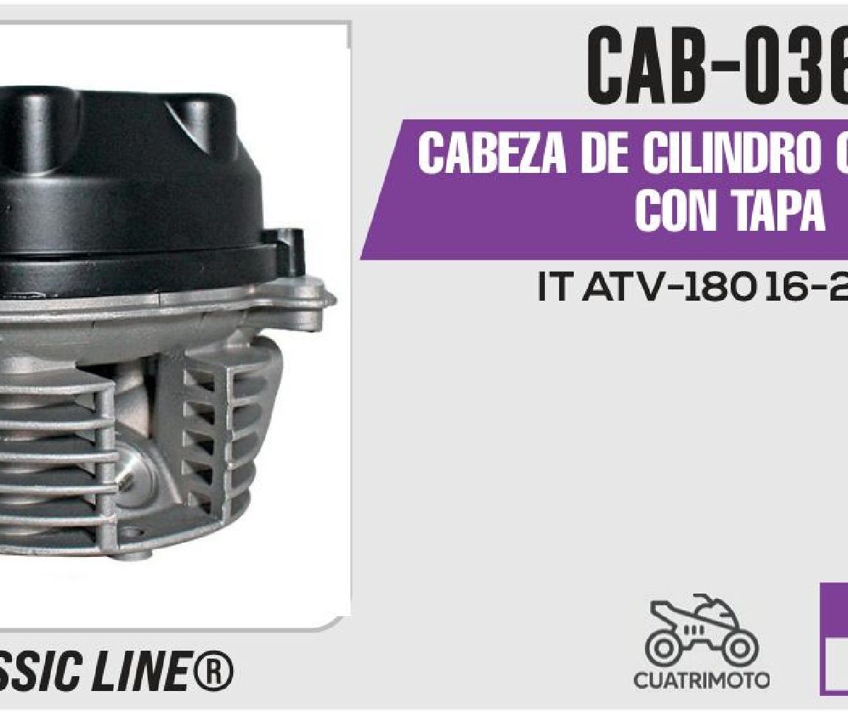 CABEZA DE CILINDRO COMPLETA CON TAPA