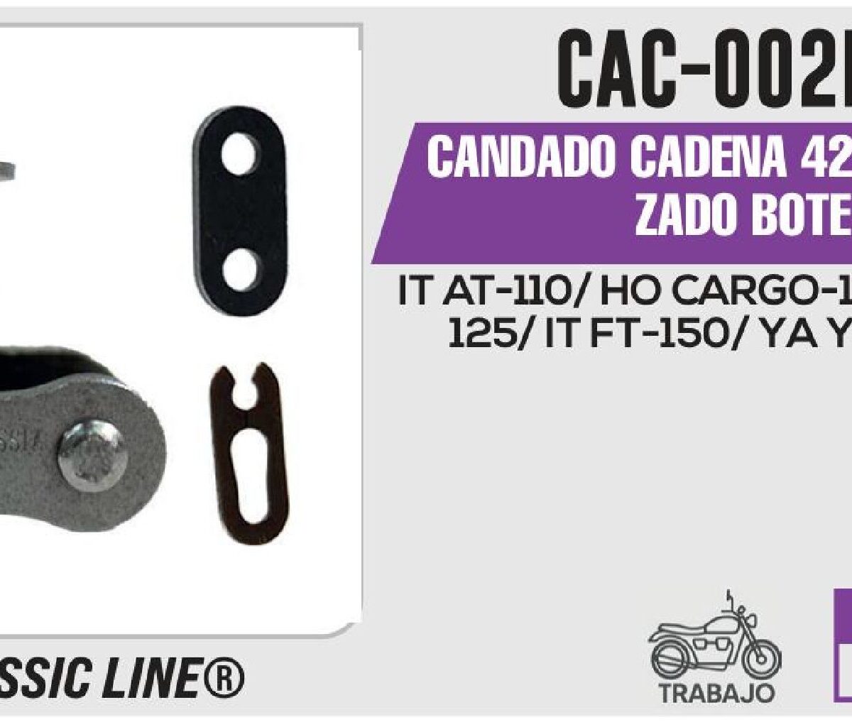 CANDADO CADENA 428H REFORZADO BOTE