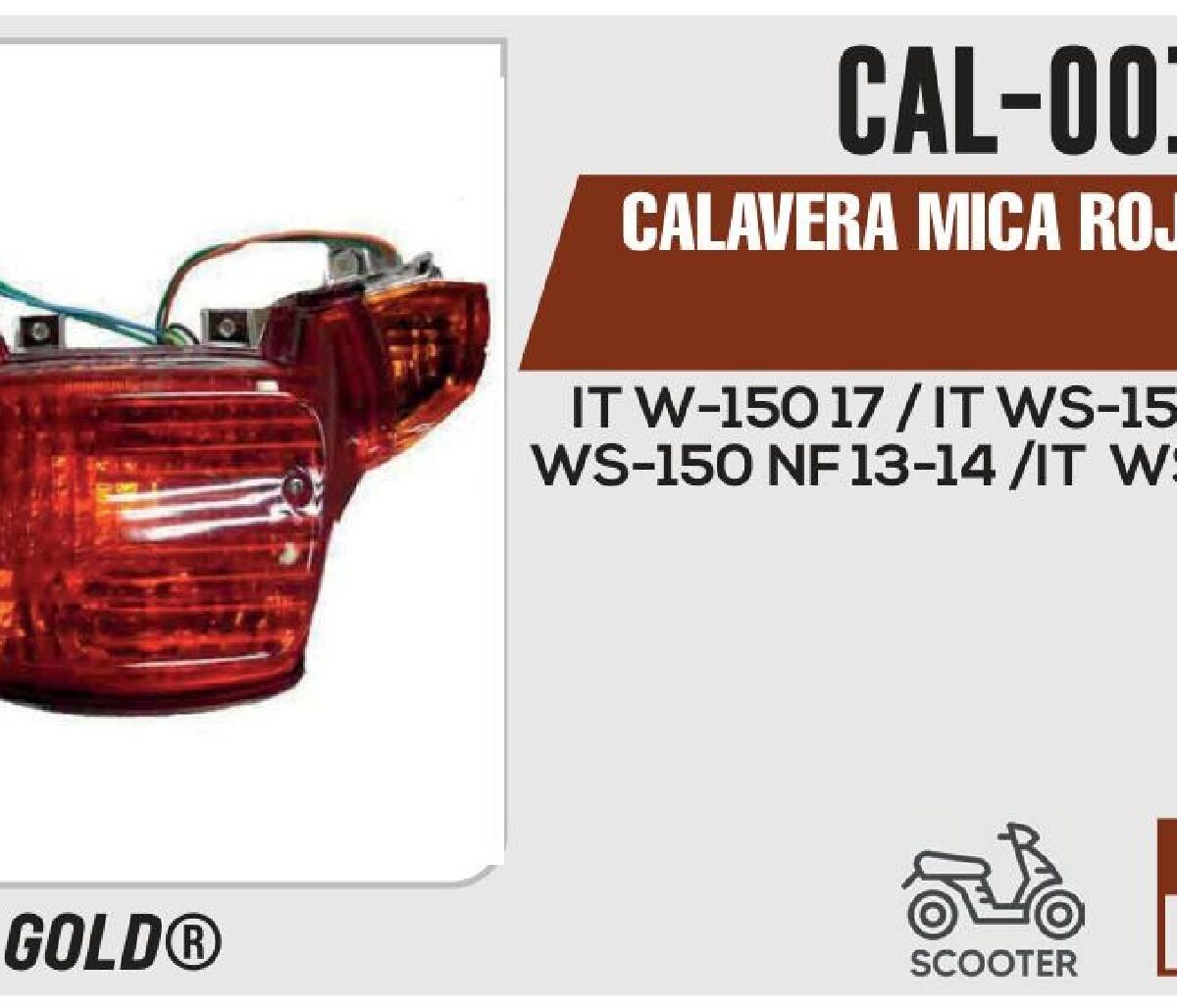CALAVERA MICA ROJA 12Vcc