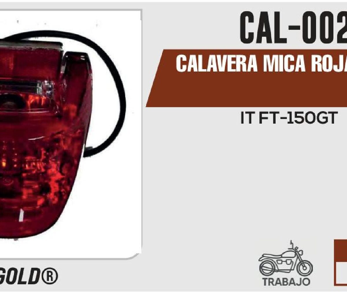 CALAVERA MICA ROJA 12Vcc