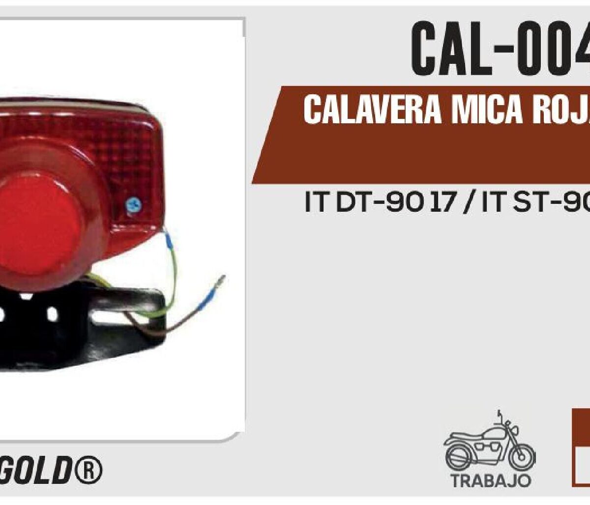 CALAVERA MICA ROJA 12Vcc