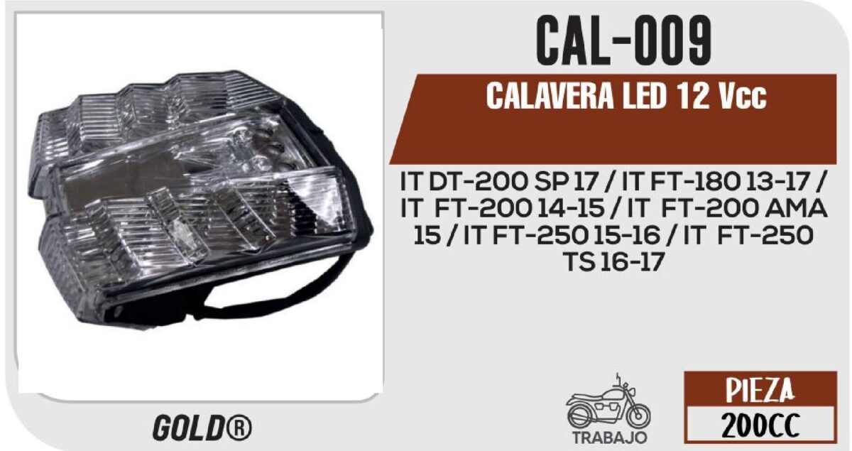 CALAVERA LED 12Vcc