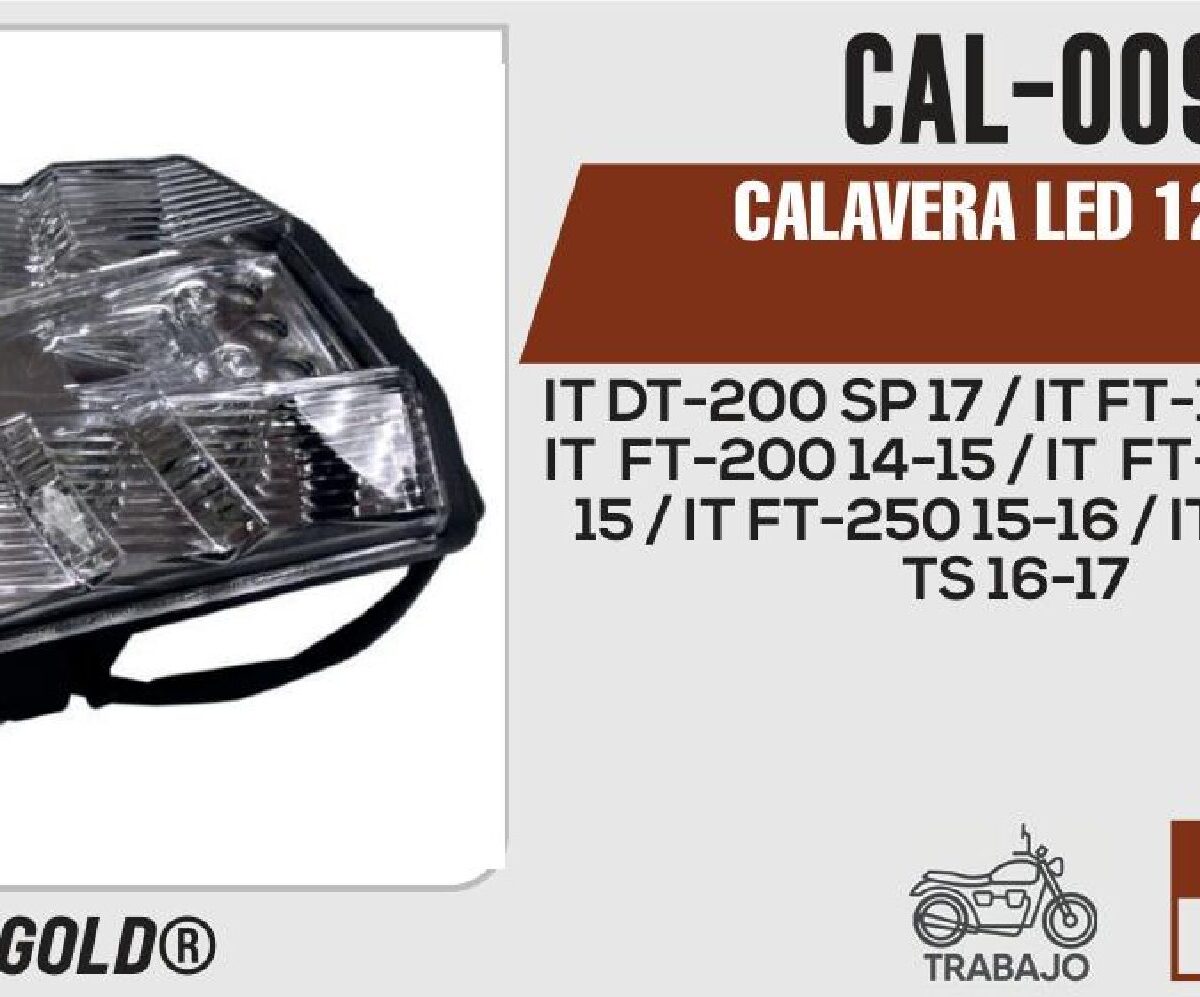 CALAVERA LED 12Vcc