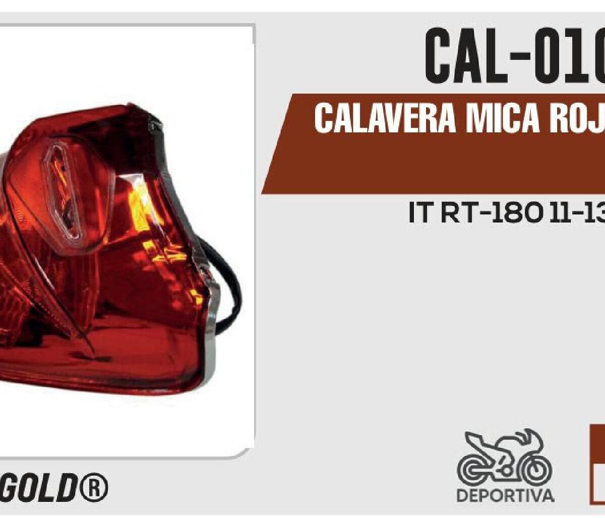 CALAVERA MICA ROJA 12Vcc