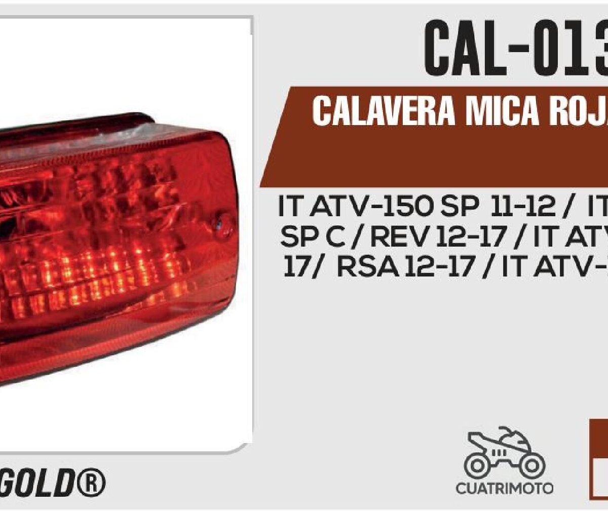 CALAVERA MICA ROJA 12Vcc