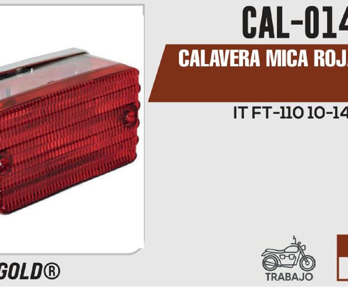 CALAVERA MICA ROJA 12Vcc