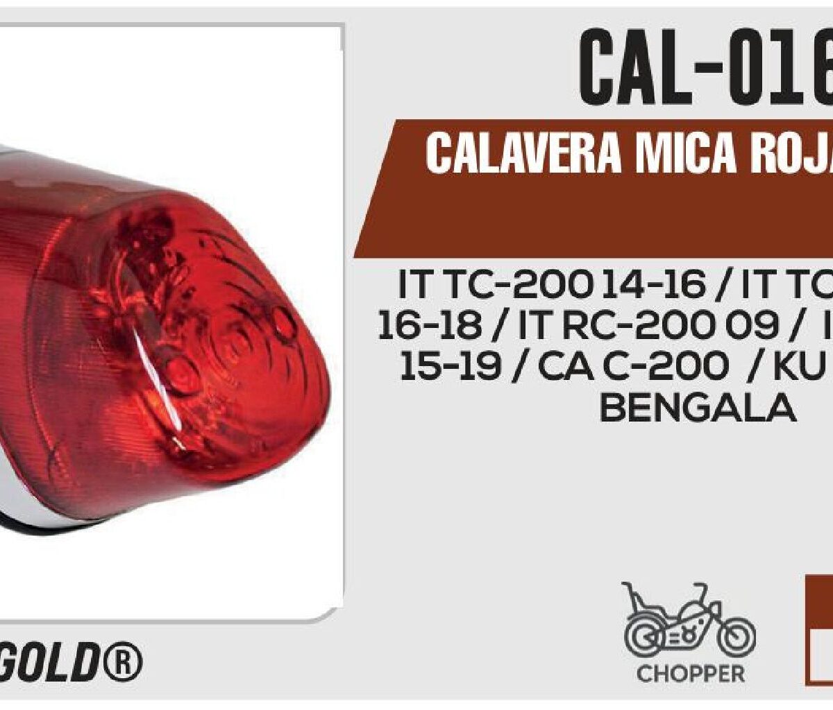 CALAVERA MICA ROJA 12Vcc