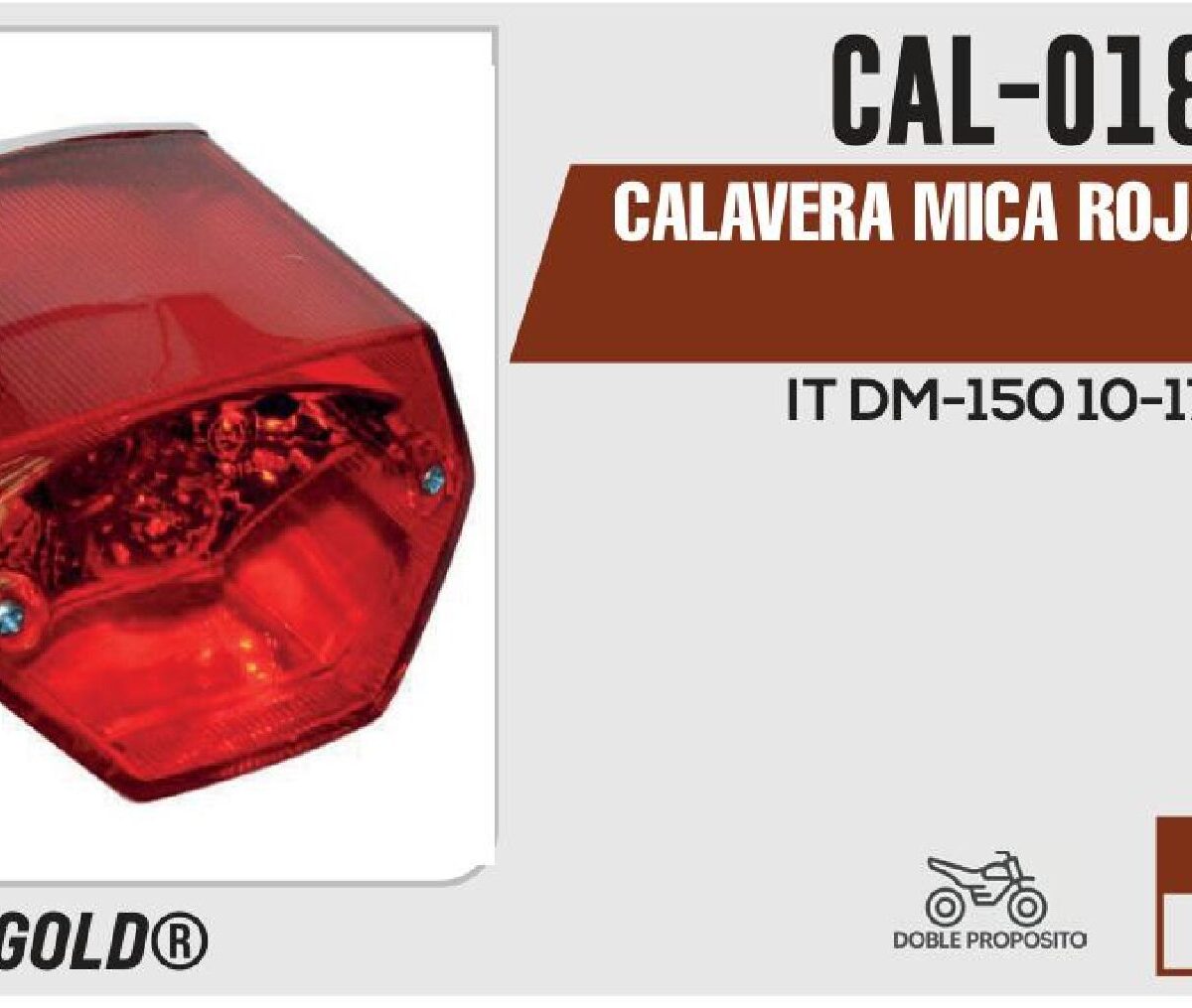 CALAVERA MICA ROJA 12Vcc