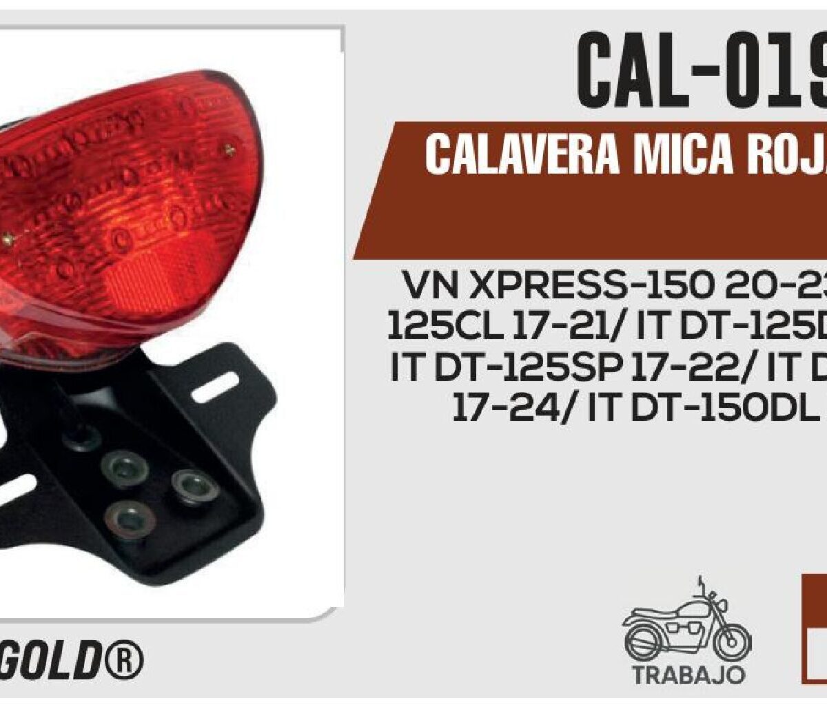 CALAVERA MICA ROJA 12Vcc