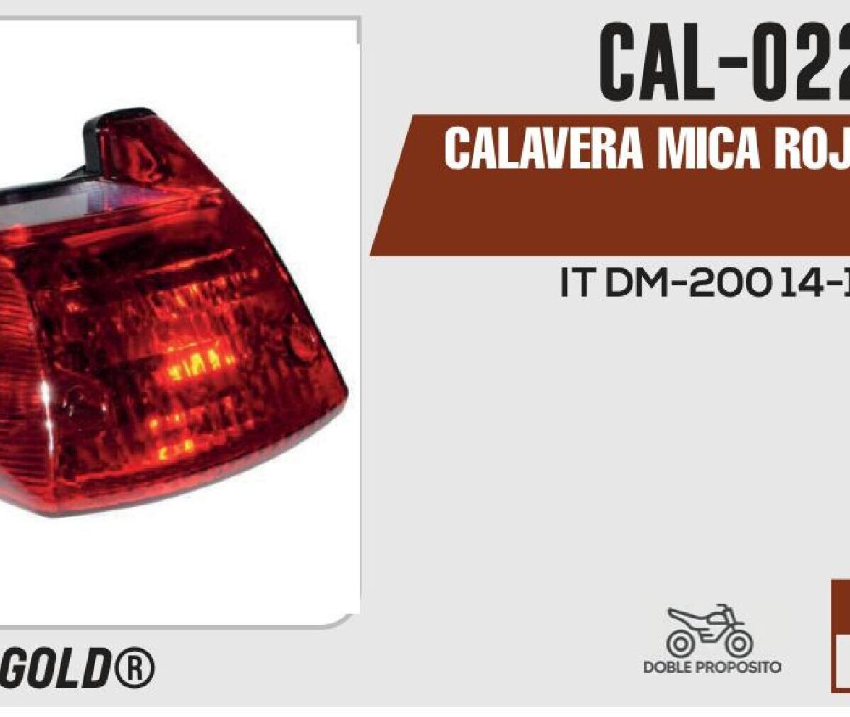 CALAVERA MICA ROJA 12Vcc