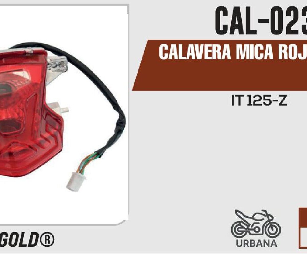 CALAVERA MICA ROJA 12Vcc