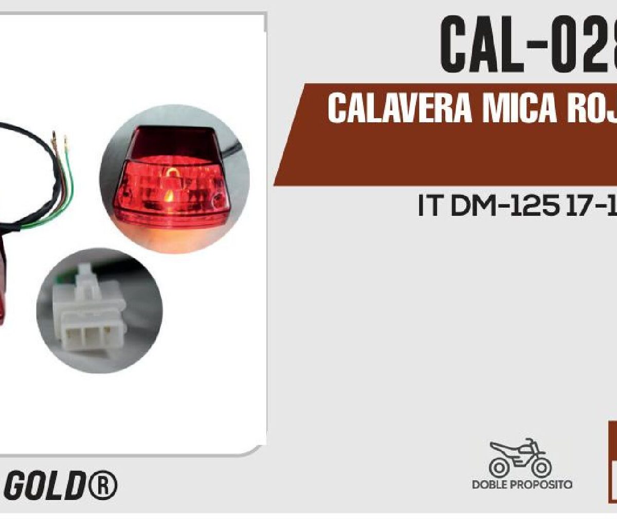 CALAVERA MICA ROJA 12 VCC / CAL-028