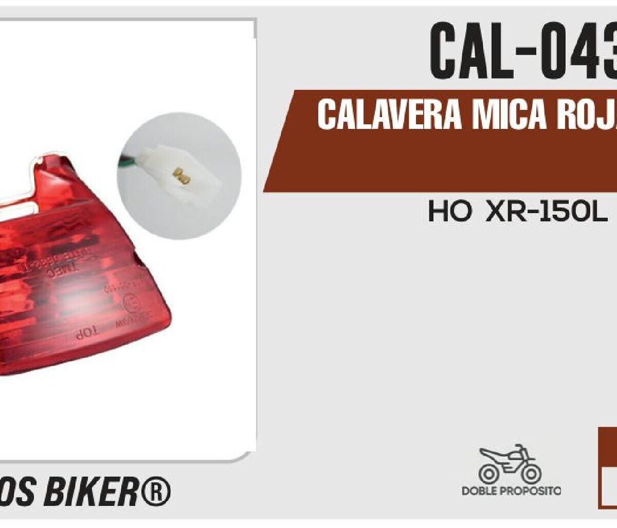 CALAVERA MICA ROJA 12 VCC / CAL-043