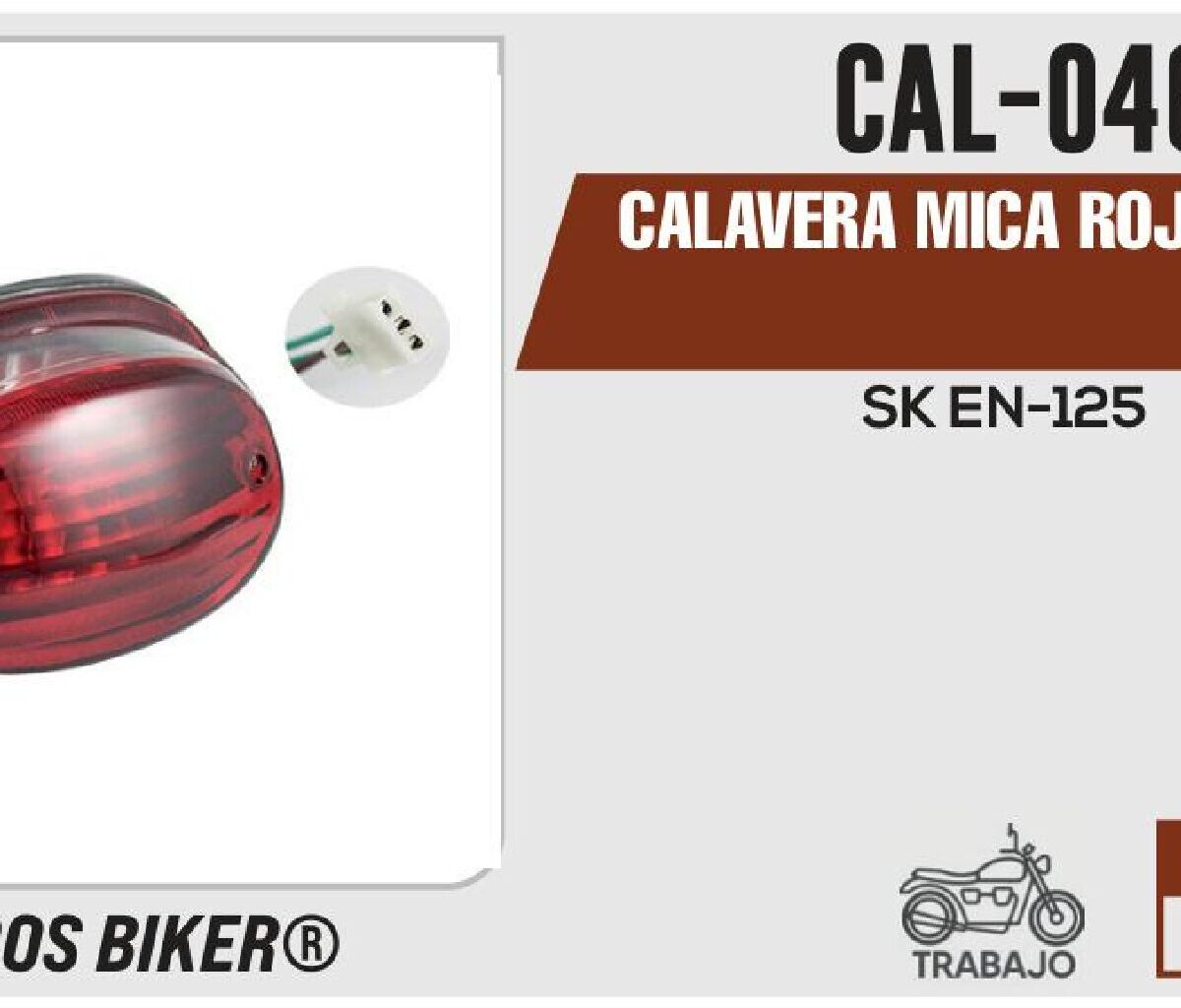 CALAVERA MICA ROJA 12Vcc
