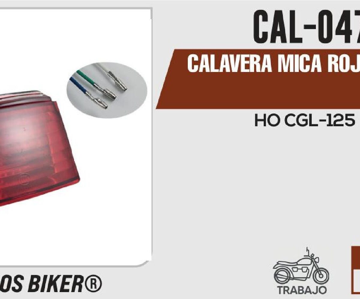 CALAVERA MICA ROJA 12 VCC / CAL-047